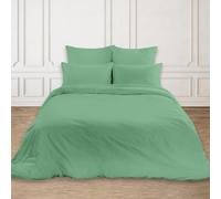 Rohi Easy Care plain Super King Duvet Cover Set - Soft & Breathable Duck Egg Bedding Set - Button Closure - Anti Allergy Quilt Cover with Pillowcases (Super King, Duck Egg)