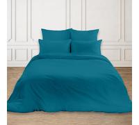 Rohi Easy Care plain Super King Duvet Cover set - Soft & Breathable Teal Bedding Set - Button Closure - Anti Allergy Quilt Cover Set with Pillowcases (Super King, Teal)
