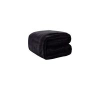 Rohi Fleece Blanket Single for Bed Couch & Sofa - Super Soft Fluffy Faux Fur Warm Solid Black Bed Throws for Sofa Fleece Bedspread Blanket ? 127x152cm
