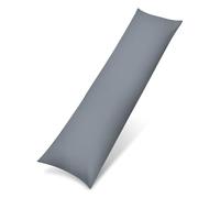 Rohi Grey Bolster Pillow Cases 6ft (72") | Soft Cotton Blend Orthopedic Body Pillow Cover for Neck, Pregnancy & Nursing Support | Hypoallergenic & Breathable Long Pillow Case