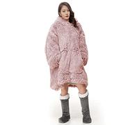 Rohi Oversized Blanket Hoodie - Warm & Comfy - Sherpa Fleece Wearable Blanket with Elastic Cuffs - Unisex - Ultra Soft & Cozy Snoodie - One Size Fits All Adults