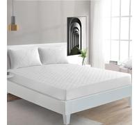 Rohi Polycotton Quilted 30cm Deep Mattress Protector - Soft Diamond Quilted And Anti Allergenic Extra Comfort (Double Bed 137 x 200 cm)