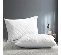 Rohi Quilted Pillow Protectors 2 Pack (48x78cm) | Soft Diamond Quilted Pillow Covers | Breathable, Comfort & Anti Allergy Pillow Protectors | Zipper Closure Pillow Case Protector