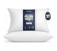 Rohi Value Range Pillows 2 Pack | Neck Support Hypoallergenic Pillow | Breathable Medium Firm Pillows for Back, Front & Side Sleepers | UK Made 45 × 66 cm
