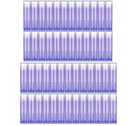 ROHIJALE 50Packs 5g Refillable Lip Balm Plastic Tube Bottles Empty Round Lipstick Containers BPA Free & Leak Free Plastic Lip Gloss Containers for DIY Homemade Lipsticks, Chapsticks Purple Color