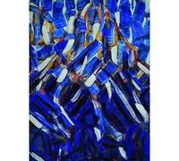 Rohlfs Abstraction Blue Mountain Painting Large Wall Art Print Canvas Premium Mural