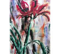 Rohlfs Amaryllis Flower Painting Extra Large Art Print Wall Mural Poster Premium XL
