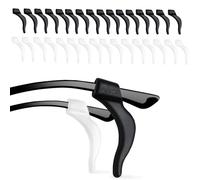 ROHMERIQUE 16 Pairs Silicone Glasses Ear Grips - Anti-Slip Comfortable Eyeglass Ear Cushions & Retainer Hooks, Adjustable Fit for Sunglasses, Spectacles and Glasses Behind Ears