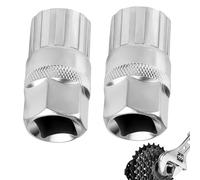 ROHMERIQUE 2 Pcs Carbon Steel for Shimano Cassette & Freewheel Lockring Removal Tool, Durable Bottom Bracket Repair Tool, Compatible with Shimano, Sunrace, SRAM, DNP 6-11 Speed Mountain Bikes