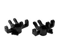 ROHMRHIE Aluminum Alloy Front Steering Cup Upgrade Parts for LOSI SUPER BAJA REY 1/6 RC Car (Black)