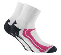 Rohner Basic Unisex Quarter Socks, 2 Pack - Quarter Sport, Cotton Mix