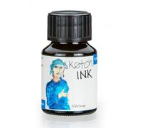 Rohrer & Klingner SketchINK, Marlene 50ml Ink Refill, Brown Pigment Ink, Bottle
