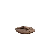 Rohrschneider Igloo Cushion for Dogs, Soft Cushion with Integrated Cave, Velvet Fabric, Removable Cover, Washable, Various Sizes and Colours (Taupe, S: Diameter 43 x Height 20 cm)