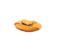 Rohrschneider Igloo Cushion for Dogs, Soft Cushion with Integrated Cave, Velvet Fabric, Removable Cover, Washable, Various Sizes and Colours (Mustard, L: Diameter 80 x Height 22 cm)