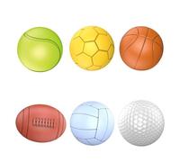ROHSCE Textured Multi Sensory Ball Set (Rainbow Bold Set of 6) (Baby Sport Balls)