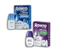 Rohto Dry Aid Eye Drops Bundle - Intensive Dry Eye Relief & Fresh Boost Cooling Drops, 2 x 10ml