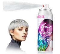 ROHVEMJ White Hair Dye Spray Single Use Crazy Hair Christmas Party Temporary Washable Cosplay 100ml