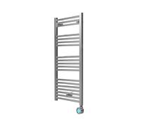 Rointe Elba Plus 300W Digital Electric Towel Rail, Programmable 24/7, Touch-sensitive LCD control panel, Open Window Detection, High precision NTC thermostat, Chrome finish, 1120 x 500 x 30 mm