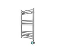 Rointe Elba Plus 300W Digital Electric Towel Rail, Programmable 24/7, Touch-sensitive LCD control panel, Open Window Detection, High precision NTC thermostat, Chrome finish, 770 x 400 x 30 mm