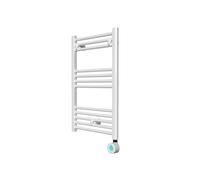 Rointe Elba Plus 300W Digital Electric Towel Rail, Programmable 24/7, Touch-sensitive LCD control panel, Open Window Detection, High precision NTC thermostat, White RAL 9016, 770 x 500 x 30 mm