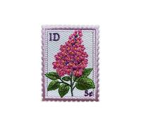 Roiseposie Idaho Syringa State Flower Patch, Stamp 3 Inches Iron On/Sew On Embroidered Applique Fabric Aesthetic Floral Patches for Clothes Backpacks Hat Jeans, Vintage Flower Patches for Boys Girls