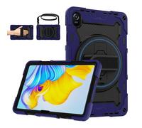 ROISKIN Honor Pad 8 Case 12 inch 2022 for Kids: Heavy Duty Shockproof Cover with Screen Protector & Rotating Kickstand & Hand/Shoulder Strap & Pencil Holder,Navy Blue