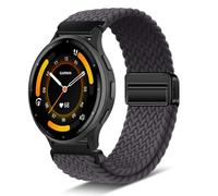 RoiYeel Nylon Strap Compatible with Garmin Venu 3 45mm /Venu 2 /Garmin vivoactive 4, 22mm Replacement Band for Garmin Forerunner 265 /Forerunner 255 /Forerunner 255 Music (Space Gray)