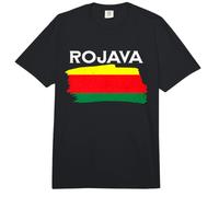 Rojava Kurdish Kurds Kurdistan Freedom Kurdistan Rojava Flag Comfort Colors Adult Heavyweight T-Shirt