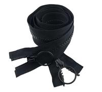 ROJDFCNBW Replacement Zips, Zips 60-200cm Open-End Double Slider Zippers Jacket Plastic Zip DIY Garment Sew Zips Two-Way Opening Tail Zipper(140CM-NO10)