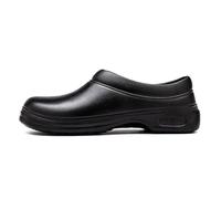 Rojeam Chef Shoes Men Women Kitchen Work Shoes Waterproof Food Service Clogs, Black, 7 UK