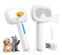 ROJECO Cat Steam Brush, Handheld Pet Grooming Tool, USB Rechargeable