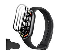 Rojeuinn 3 Pieces Screen Protector for Xiaomi Smart Band 10, Tempered Glass with Easy Installation Tool, Bubble-Free, Anti-Scratch, Ultra Durader, HD Screen Protector