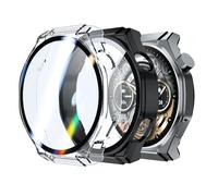 Rojeuinn Cover Cases pour Honor Watch 5 Ultra Coque de Protection with Protecteur d'écran, 360°Anti-Rayures Anti-poussière Ultra-Mince PC Housse de Protection-Transparent