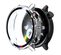 Rojeuinn Cover Cases pour Oneplus Watch 3 43 mm Coque de Protection with Protecteur d'écran, 360°Anti-Rayures Anti-poussière Ultra-Mince PC Housse de Protection-Transparent