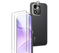 Rojeuinn Tempered Glass for Honor 600 Smart 5G Screen Protector Tempered Glass Film, Pack of 2 Protective Glass with Locator + 2 Camera Protection Film, 9H Hardness Anti-Scratch Screen Protector HD