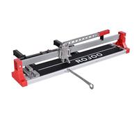 ROJOO 32/48 inch Manual Tile Cutting Machine Wide Aluminum Bottom Plate Single Slide Rail Adjustable Ceramic Porcelain Tile Cutter Heavy Duty (32 inch)