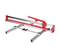 ROJOO Ceramic Porcelain Manual Tile Cutter 48 inch 1200mm with Sliding Guide,Professional Heavy-Duty Aluminium Base, Adjustable Measurement Scale, Red and Silver R2823T120 (48inch)