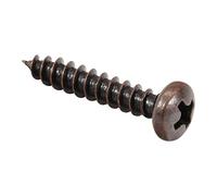 Rok Hardware 100 Pack #4 x 5/8" Deep Coarse Thread Phillips Pan Head Wood Screws Bronze Plated MDF