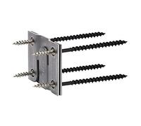 Rok Hardware Heavy Duty Interlocking Flush Mount Z Clip Bracket for Headboards, Picture Frames (2 Pair)