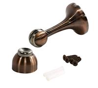 Rok Hardware Magnetic Door Stop, Brushed Antique Copper, 3 Inches ROKMDS1BAC
