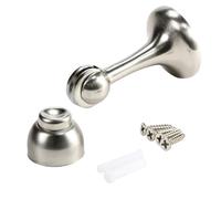 Rok Hardware Magnetic Door Stop Holder 3 Inches (Brushed Nickel 1 Pack)