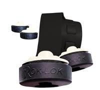 Rok Lok PRO White Top - Universal Quick-Change Guitar Strap Lock System - Rubber coated for Finish Protection - No Tools, No Mods, Fits Most Electric, Acoustic & Bass Guitars
