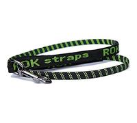 Rok-Strap Dog Lead 3-in-1 Stretch Lead, L, Black/ Green