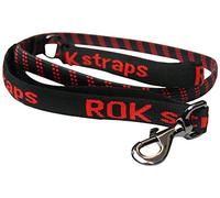 ROK Strap Dog Lead, Large, 36-Inch, Black/Red Detail