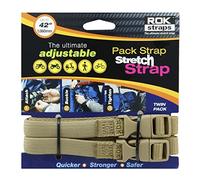 ROK Strap Stretch Adjustable 12-42 2-Pk Coyote Tan