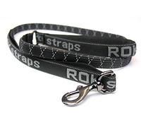ROK Straps Medium Leash, Reflective Black