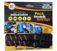 ROK Straps ROK-10306 Black/Orange 12" - 42" Pack Adjustable Stretch Strap