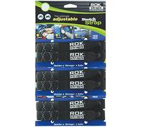 ROK Straps ROK-10358 Black/Reflective 12" - 42" Pack Adjustable Stretch Strap