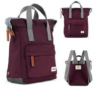 ROKA Bantry Tote Backpack for Women, Men & Kids - Nylon Small Backpack w/Multi Pockets, & Adjustable Straps for Work, School, Travel - Plum
