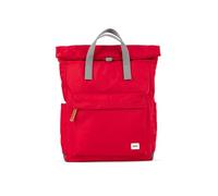 ROKA Canfield Roll Top Backpack for Women & Men - Large Nylon Roll Top Rucksack w/Magnetic Closure - Work, School, Travel Backpack - Cranberry Red